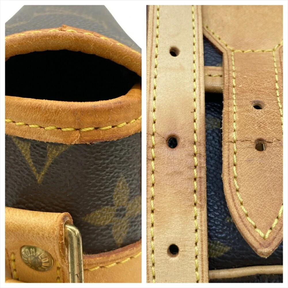 LOUIS VUITTON Brown Monogram Canvas Shoulder Bag